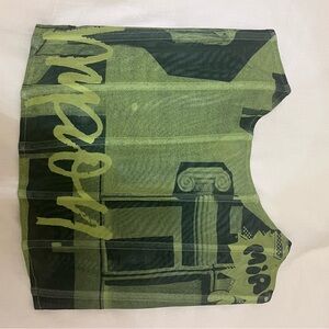 Miaou Printed Green Corset
